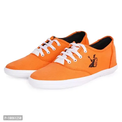 KANEGGYE Sneakers Shoes for Men Orange-thumb0