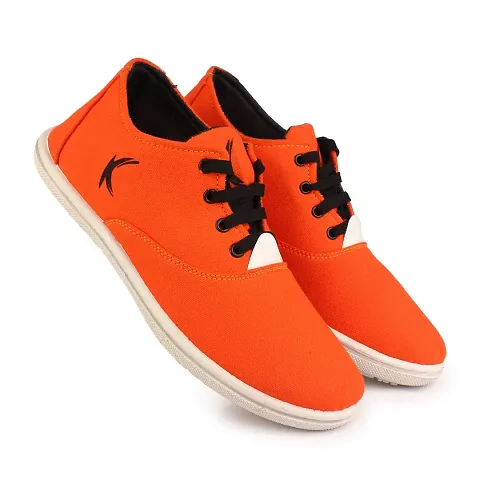 KANEGGYE Casual Shoes for Men Orange 10uk