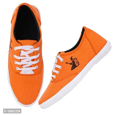 KANEGGYE Sneakers Shoes for Men Orange-thumb2