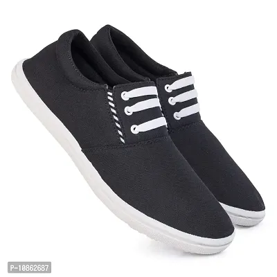 KANEGGYE Sneakers Shoes for Men Black 8uk