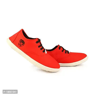 KANEGGYE Casuals Shoes for Men Red 8uk