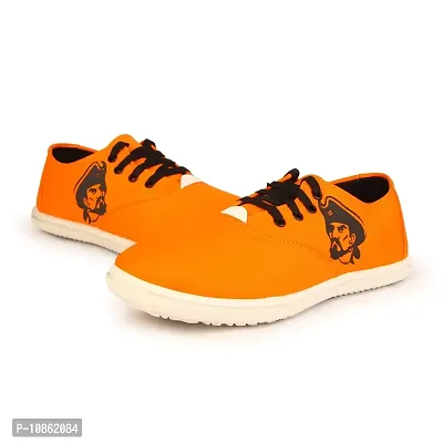 KANEGGYE Casuals Shoes for Men Orange-thumb2