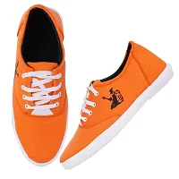 KANEGGYE Sneakers Shoes for Men Orange 8uk-thumb1