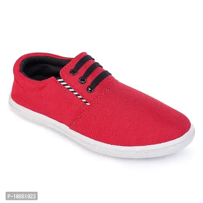 KANEGGYE Sneakers Shoes for Men Red-thumb0