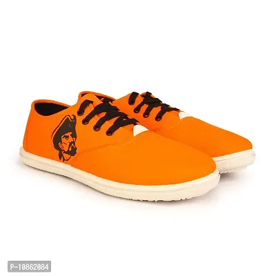 KANEGGYE Casuals Shoes for Men Orange-thumb0