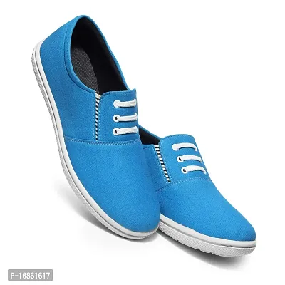 KANEGGYE Sky Blue Loafers for Men's 008uk