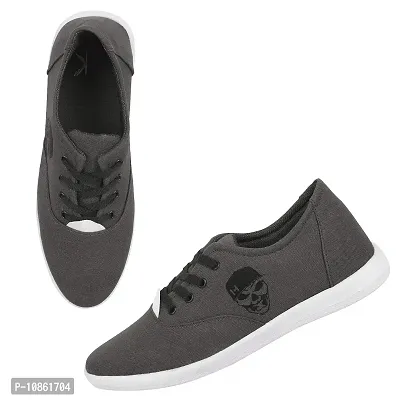 KANEGGYE Greay Sneakers for Men's-6Uk Grey-thumb0