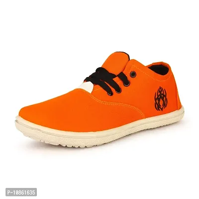 KANEGGYE 657 Orange Sneakers for Men 10uk