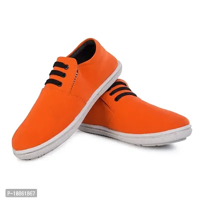 KANEGGYE Sneakers Shoes for Men Orange-thumb2