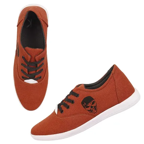 KANEGGYE 658 Trendy Casual Canvas Branded Sneakers Outdoor Walking Running Shoes for Men