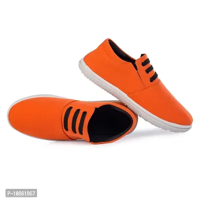 KANEGGYE Sneakers Shoes for Men Orange-thumb3