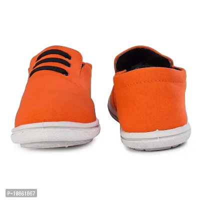KANEGGYE Sneakers Shoes for Men Orange-thumb4