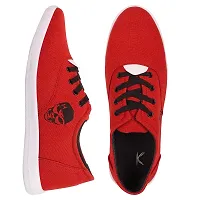 KANEGGYE Red Sneakers for Men's-10UK-thumb1