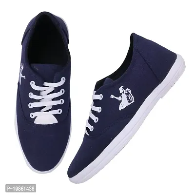 KANEGGYE Men's Blue Sneakers (786-navy-07)