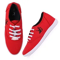 KANEGGYE Men's Red Sneakers - 6 UK-thumb1