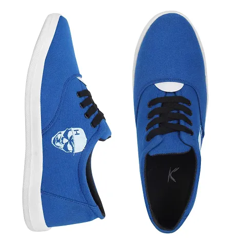 KANEGGYE Men's 658 Rider Royal Blue Casual Sneakers Shoes, 9 UK