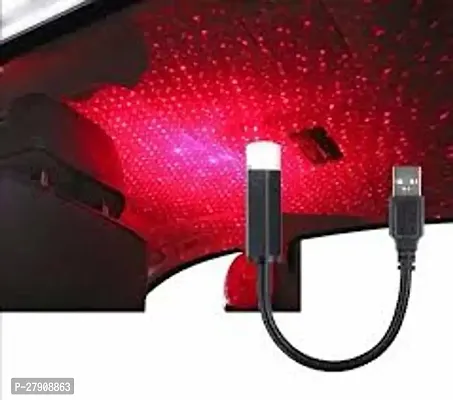 USB Car Led Room Light Atmospheres Lamp Interior Ambient Star Light Portable USB Night Decoration Computer Television Usb Port Lighting Romantic Led Star Lighting Car Fancy Lights (Black)-thumb2