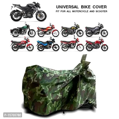 CODOKI Dustproof Universal Two Wheeler Cover 2019-2023 for Bike and Scooter (Green Military)-thumb0