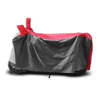 CODOKI Dustproof Universal Two Wheeler Cover 2019-2023 for Bike and Scooter (Grey Red)-thumb2