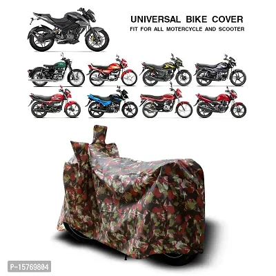 CODOKI Dustproof Universal Two Wheeler Cover 2019-2023 for Bike and Scooter (Red Military)-thumb0