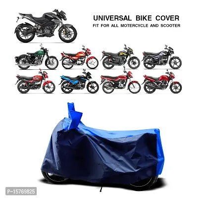 CODOKI Dustproof Universal Two Wheeler Cover 2019-2023 for Bike and Scooter (Strip Blue)-thumb0