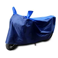 CODOKI Dustproof Universal Two Wheeler Cover 2019-2023 for Bike and Scooter (Strip Blue)-thumb1