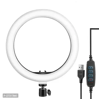 8 inch Dimmable LED Selfie Ring Light with Tripod Stand and Phone Holder-thumb0