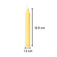 AuraDecor Pack of 98 Stick Candles || Especially Meant for Healing , Chakras, Ritual Candles ,Chime Candles, Decoration, Lighting , Home Decor || Burning Time 3 to 4 Hours Each (Yellow)-thumb4