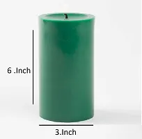 AuraDecor Wax Highly Fragrance Pillar Candle (3inch*3Inch , 3inch*6Inch, Vanilla Chunk)- -Combo Set of 2-thumb1