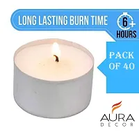 Long Time Burning Unscented Tealight Candle Burn Time 6-7 Hours with Free Car Freshener|| Candle || Tealight || Unscented || Festival Candle. (Pack of 100)-thumb1