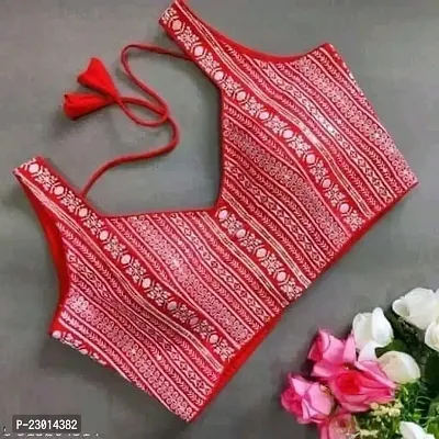 Red Traditional Sleeveless Blouse