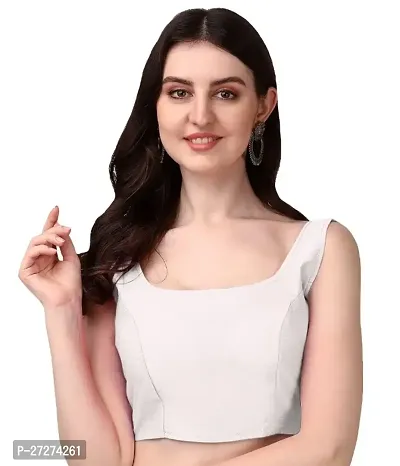 Silk Traditional Readymade Sleeveless Stitched Blouse-thumb0