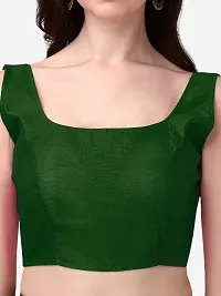 Silk Traditional Readymade Sleeveless Stitched Blouse-thumb2