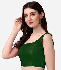 Silk Traditional Readymade Sleeveless Stitched Blouse-thumb1