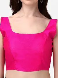 Silk Traditional Readymade Sleeveless Stitched Blouse-thumb2