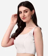 Silk Traditional Readymade Sleeveless Stitched Blouse-thumb1