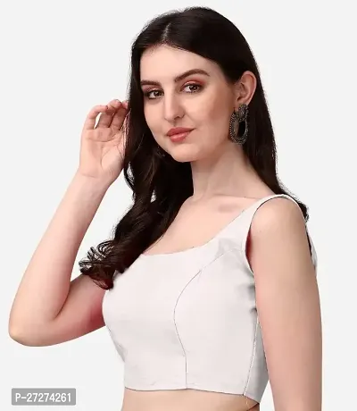 Silk Traditional Readymade Sleeveless Stitched Blouse-thumb2