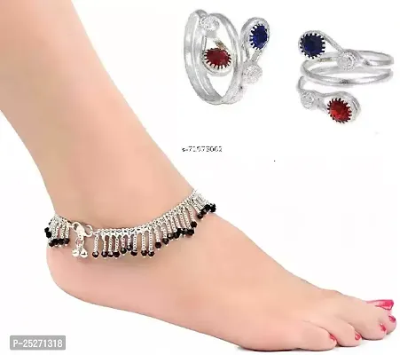 SILVER PAYAL WITH TOE
