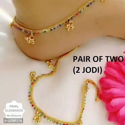 GOLD ANKLET TWO PAIR