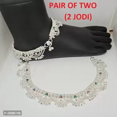 SILVER ANKLET TWO PAIR