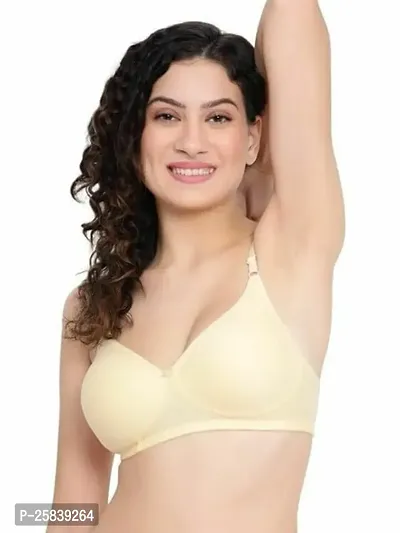 Fancy Cotton Solid Bra For Womens-thumb0