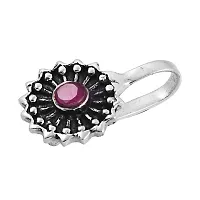 Gem O Sparkle 925 Sterling Silver Round Shape With Stone Clip ON Nose Pin For Women-thumb2