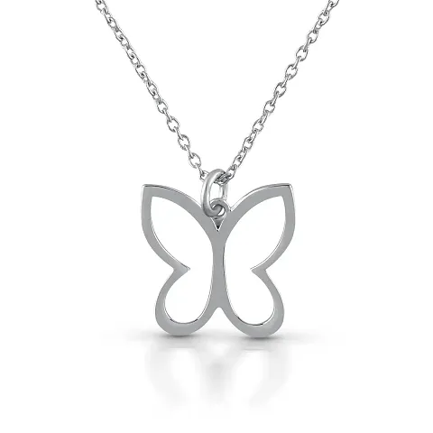 Gem O Sparkle 925 Sterling Silver Butterfly Pendent Best Valentine Gifts