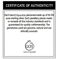 Gem O Sparkle 925 Sterling Silver Perfect Set of Earrings Designer Round Silver Earring For Women  Girls-thumb4