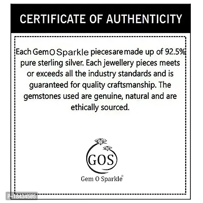Gem O Sparkle 925 Sterling Silver Perfect Set of Earrings Designer Round Silver Earring For Women  Girls-thumb5