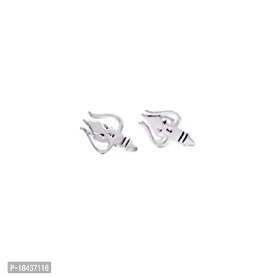Gem O Sparkle 925 Sterling Sliver Designer Unisex Stud Earrings For Girls  Boys - Rakhi Gift For Sisters-thumb0