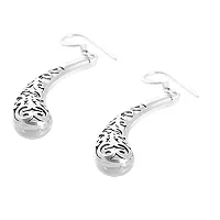 Gem O Sparkle 925 Sterling Silver Styling Hook Drop Design Earring For Women Girls-thumb1