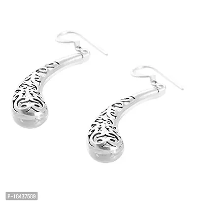 Gem O Sparkle 925 Sterling Silver Styling Hook Drop Design Earring For Women Girls-thumb2