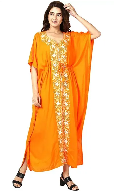 Beautiful  Embroidered Kaftan Dress for Women