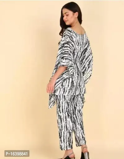 Stylish Fancy Rayon Kaftan Kurta With Bottom Wear Set For Women-thumb2